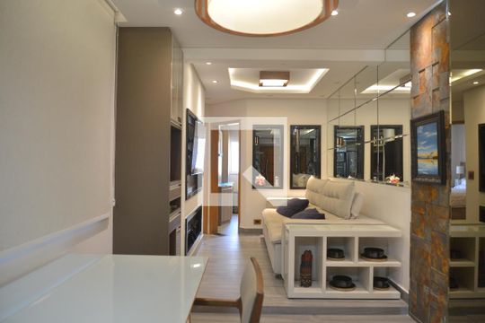 Sala de apartamento à venda com 2 quartos, 100m² em Campestre, Santo André