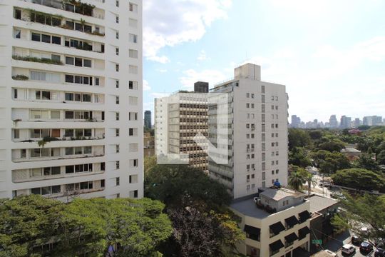Vista da Sala de apartamento para alugar com 2 quartos, 94m² em Itaim Bibi, São Paulo
