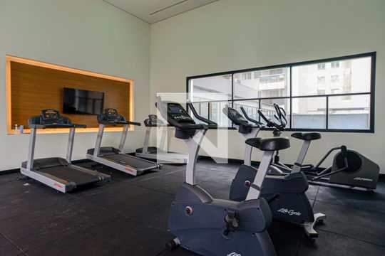 Área comum - Academia de kitnet/studio para alugar com 1 quarto, 22m² em Bela Vista, São Paulo