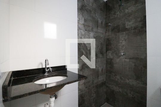 Banheiro da Suíte de apartamento à venda com 1 quarto, 26m² em Vila Pauliceia, São Paulo