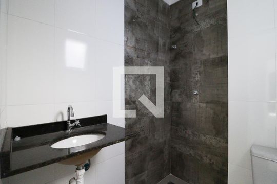 Banheiro da Suíte de apartamento à venda com 1 quarto, 26m² em Vila Pauliceia, São Paulo