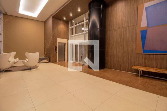 Hall Social Bloco de apartamento à venda com 1 quarto, 55m² em Vila Gertrudes, São Paulo