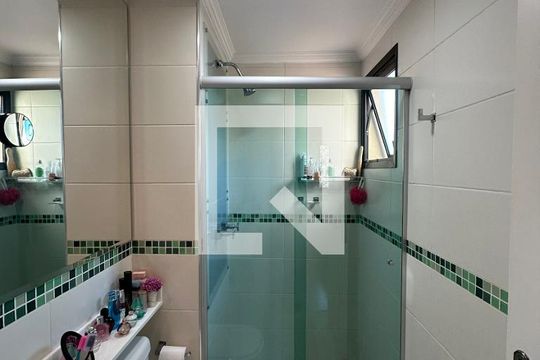 Banheiro da Suíte de apartamento à venda com 2 quartos, 58m² em Jardim Bonfiglioli, São Paulo