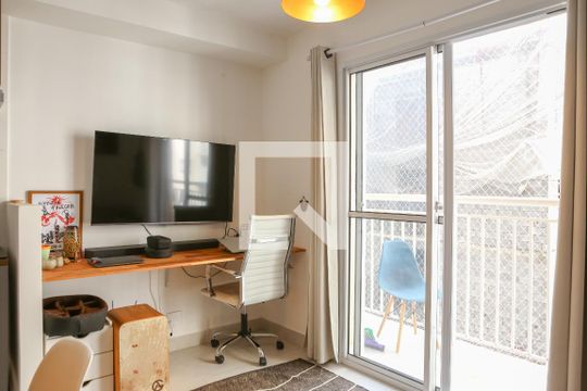 Sala e Cozinha de apartamento à venda com 1 quarto, 40m² em Bom Retiro, São Paulo