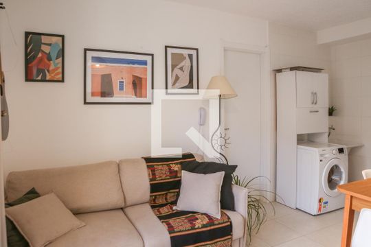 Sala e Cozinha de apartamento à venda com 1 quarto, 40m² em Bom Retiro, São Paulo