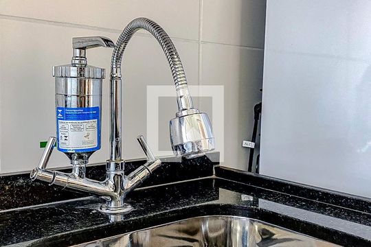 Cozinha de kitnet/studio à venda com 1 quarto, 27m² em Vila Dom Pedro I, São Paulo