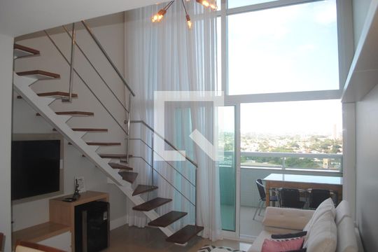 Sala de apartamento para alugar com 1 quarto, 68m² em Patamares, Salvador