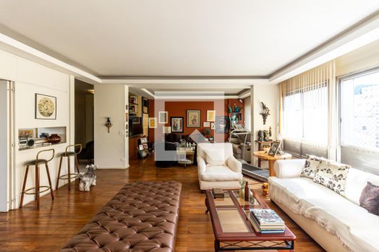 Sala de apartamento à venda com 3 quartos, 234m² em Higienópolis, São Paulo