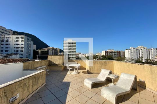 Área externa de apartamento à venda com 5 quartos, 391m² em Humaitá, Rio de Janeiro