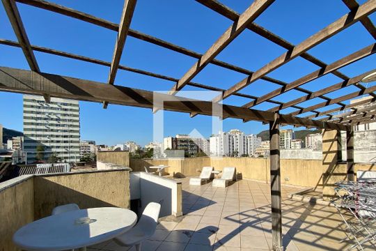 Área externa de apartamento à venda com 5 quartos, 391m² em Humaitá, Rio de Janeiro
