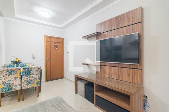 Sala de apartamento para alugar com 2 quartos, 50m² em Parque Novo Oratório, Santo André