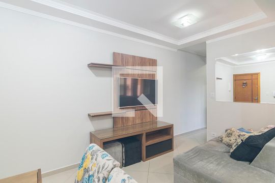 Sala de apartamento para alugar com 2 quartos, 50m² em Parque Novo Oratório, Santo André