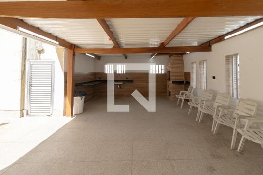 Área comum - Churrasqueira de apartamento para alugar com 2 quartos, 105m² em Balneário Cidade Atlântica, Guarujá