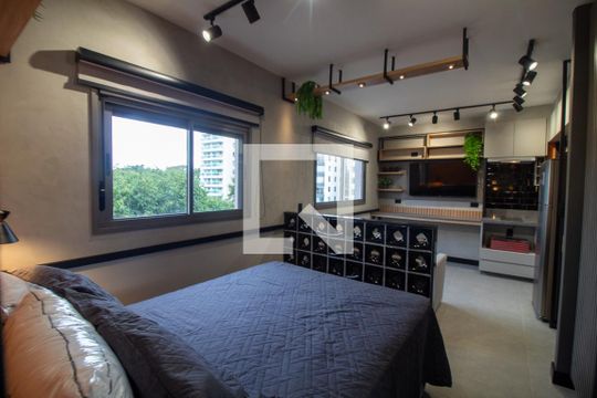 Quarto - Studio de kitnet/studio à venda com 1 quarto, 27m² em Chácara Santo Antônio (zona Sul), São Paulo