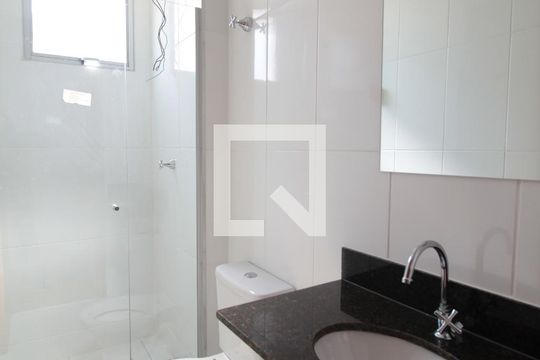 Banheiro da Suite de apartamento à venda com 3 quartos, 85m² em Castelo, Belo Horizonte