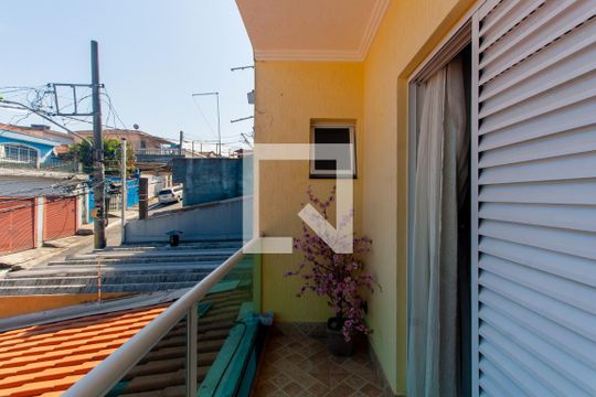 Varanda da Suíte de casa à venda com 3 quartos, 110m² em Vila Cleonice, São Paulo