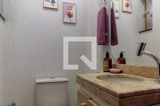 Lavabo da Sala de casa à venda com 3 quartos, 110m² em Vila Cleonice, São Paulo