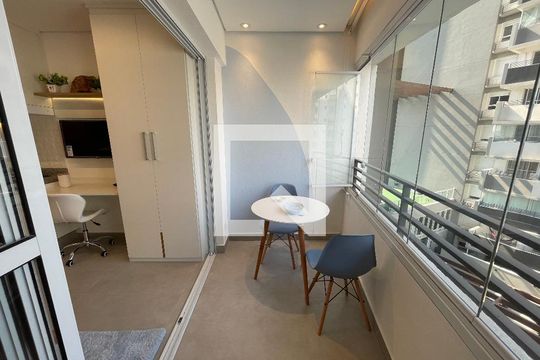 Varanda de kitnet/studio para alugar com 1 quarto, 25m² em Butantã, São Paulo