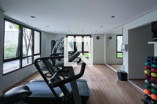 Área comum - Academia de apartamento para alugar com 1 quarto, 44m² em Indianópolis, São Paulo