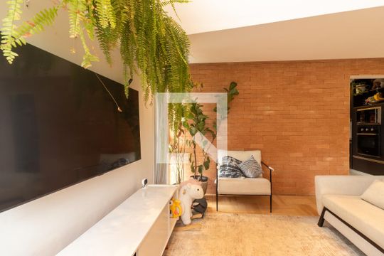 Sala de apartamento à venda com 2 quartos, 110m² em Vila Andrade, São Paulo