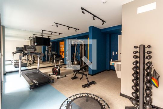 Área Comum - Academia de kitnet/studio para alugar com 1 quarto, 25m² em Consolação, São Paulo
