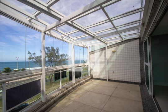 Varanda da Sala de apartamento à venda com 4 quartos, 348m² em Recreio dos Bandeirantes, Rio de Janeiro