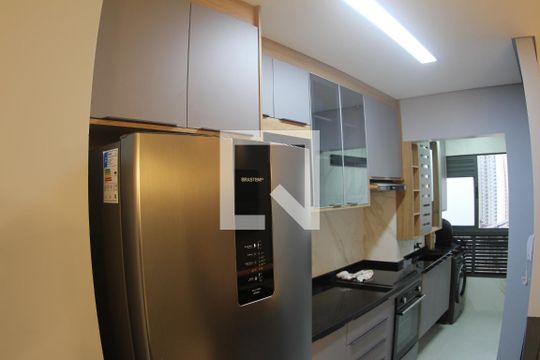 Cozinha de apartamento à venda com 2 quartos, 62m² em Jardim Independência, São Paulo