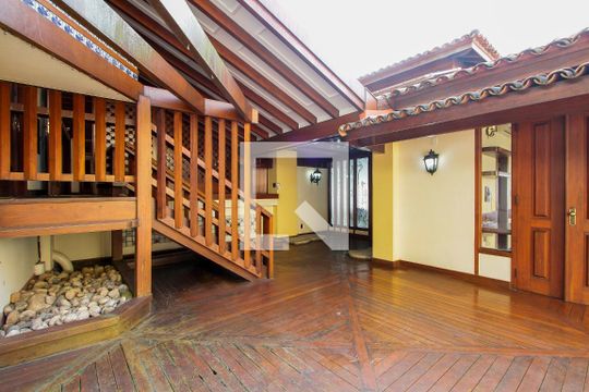 Quintal da entrada de casa de condomínio à venda com 4 quartos, 443m² em Joá, Rio de Janeiro