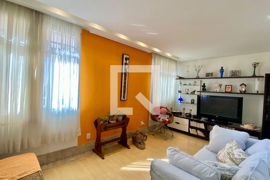 Sala 1 de apartamento à venda com 3 quartos, 152m² em Santa Lúcia, Belo Horizonte