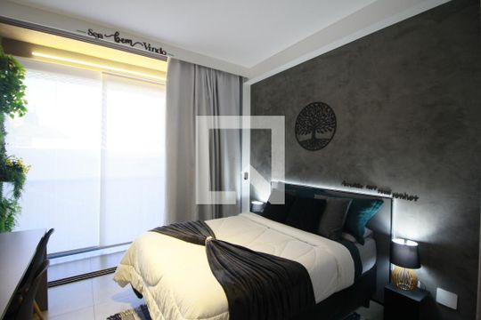 Sala-Quarto de kitnet/studio à venda com 1 quarto, 30m² em Indianópolis, São Paulo