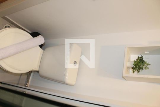 Banheiro de apartamento para alugar com 1 quarto, 31m² em Várzea da Barra Funda, São Paulo