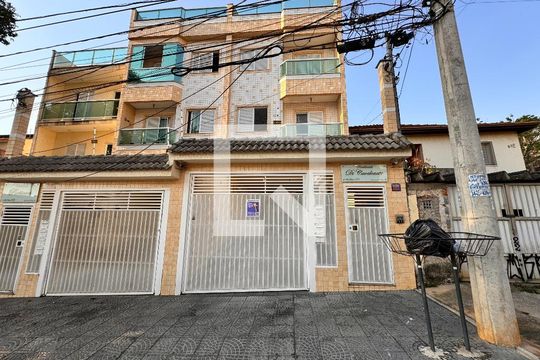 Fachada + plaquinha  de apartamento à venda com 2 quartos, 120m² em Vila Camilópolis, Santo André