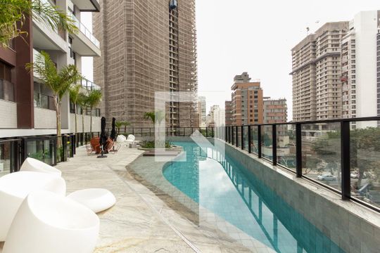 Área comum - Piscina de kitnet/studio à venda com 1 quarto, 30m² em Indianópolis, São Paulo