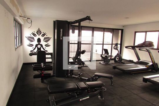Área comum - Academia de apartamento para alugar com 1 quarto, 24m² em Jardim Panorama, São Paulo