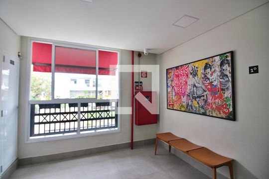 Hall social de apartamento para alugar com 1 quarto, 26m² em Centro, São Bernardo do Campo