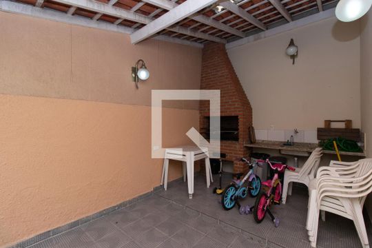 Área comum - Churrasqueira de casa de condomínio para alugar com 3 quartos, 95m² em Jardim Leonor Mendes de Barros, São Paulo
