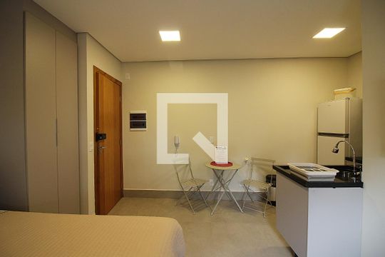 Sala/Quarto/Cozinha  de kitnet/studio para alugar com 1 quarto, 23m² em Centro, São Bernardo do Campo