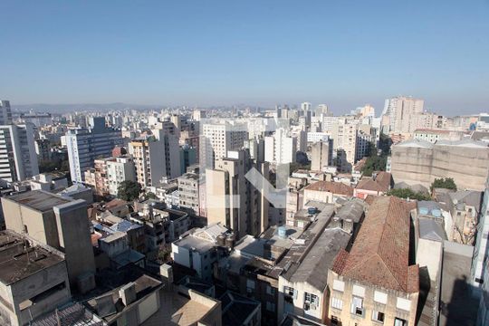 Área Comum - Terraço Vista de apartamento à venda com 1 quarto, 41m² em Centro Histórico, Porto Alegre