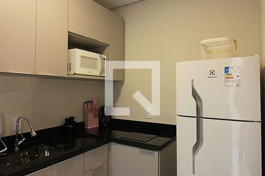 Cozinha  de kitnet/studio para alugar com 1 quarto, 22m² em Centro, São Bernardo do Campo