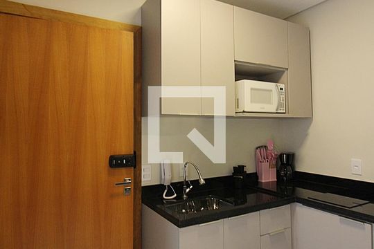 Cozinha de apartamento para alugar com 1 quarto, 20m² em Centro, São Bernardo do Campo