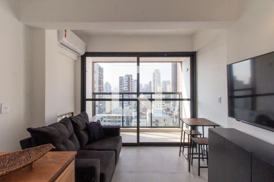 Sala de apartamento à venda com 1 quarto, 30m² em Vila Pompéia, São Paulo