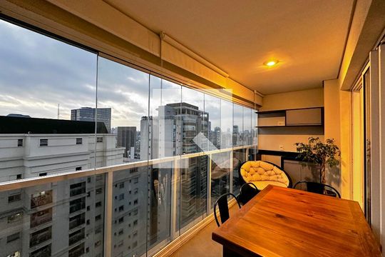 Sacada de apartamento à venda com 1 quarto, 55m² em Vila Gertrudes, São Paulo