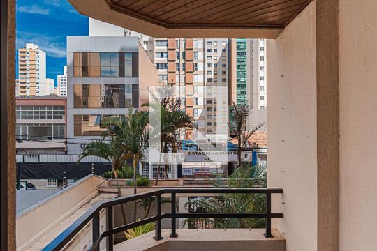 Sacada da Sala de apartamento à venda com 1 quarto, 55m² em Centro , Campinas