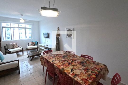 Sala de apartamento para alugar com 2 quartos, 87m² em José Menino, Santos