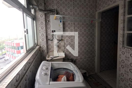 Área de Serviço de apartamento para alugar com 2 quartos, 87m² em José Menino, Santos