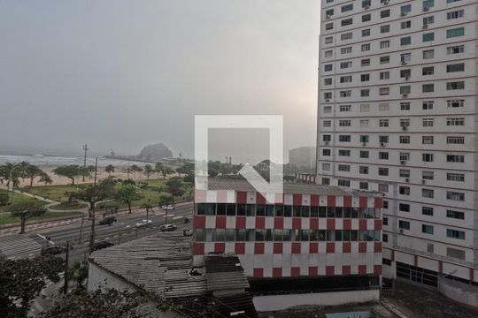 Vista da Sala de apartamento para alugar com 2 quartos, 87m² em José Menino, Santos