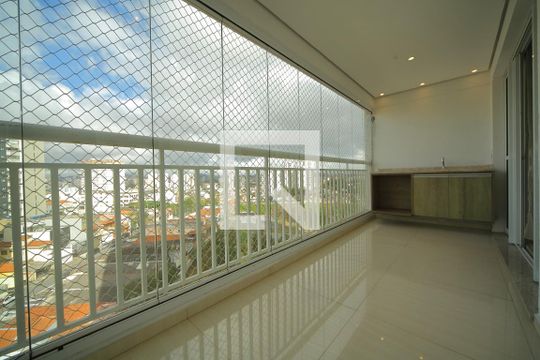 Varanda da Sala  de apartamento para alugar com 3 quartos, 91m² em Vila Lusitania, São Bernardo do Campo