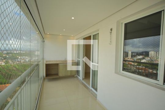 Varanda da Sala  de apartamento para alugar com 3 quartos, 91m² em Vila Lusitania, São Bernardo do Campo