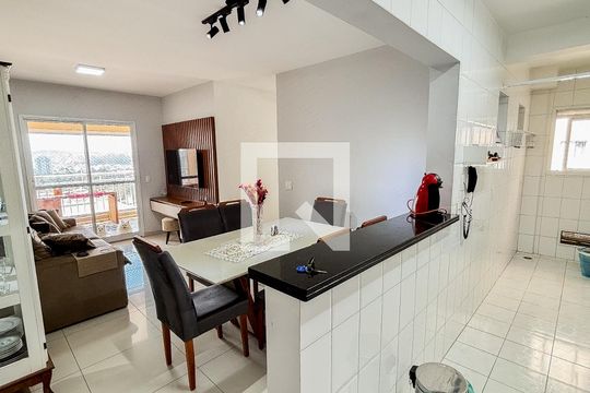 Sala - Sala de Jantar de apartamento para alugar com 3 quartos, 79m² em Campestre, Santo André
