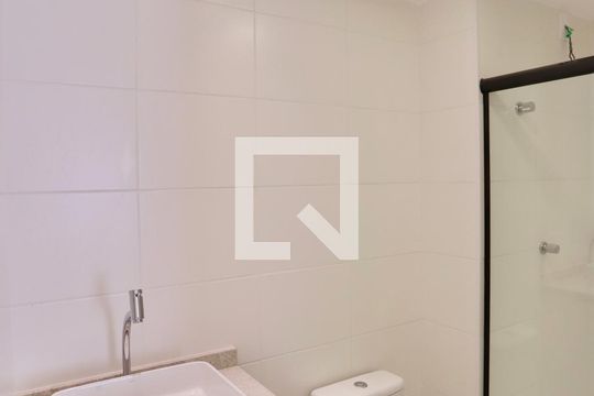 Banheiro Social de apartamento à venda com 1 quarto, 29m² em Vila Cláudia, São Paulo